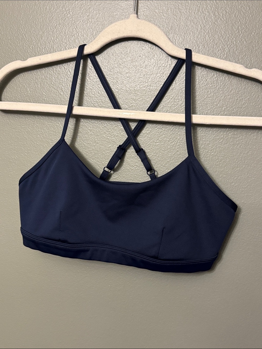 ALO Navy Strappy sports bra - no pads. Size S